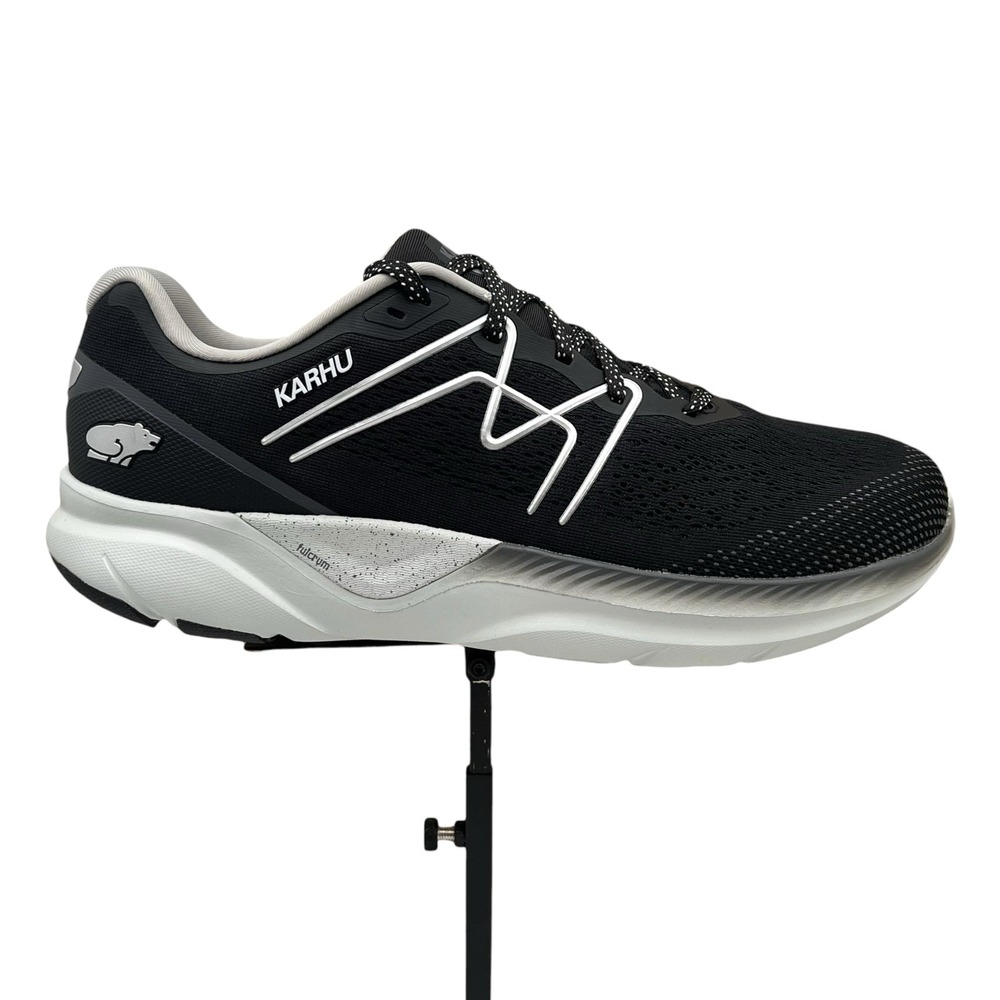 Karhu Men's Fusion Running Athletic Shoe Size 11.5 Black Dawn Blue Gray Sneakers
